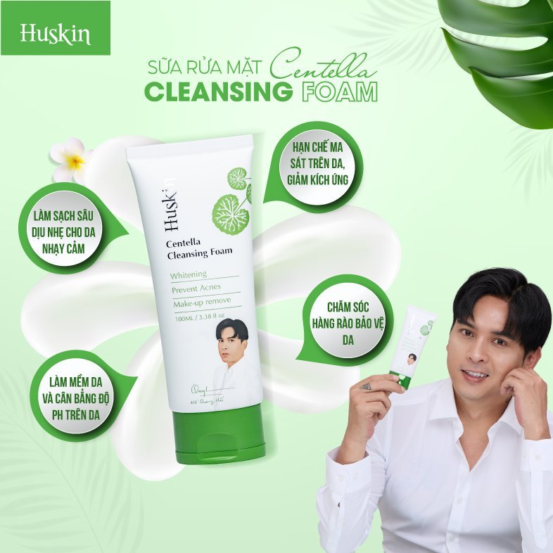 Sữa rửa mặt CENTELLA FOAM CLEANSING dành cho da dầu mụn, nhạy cảm, da khô