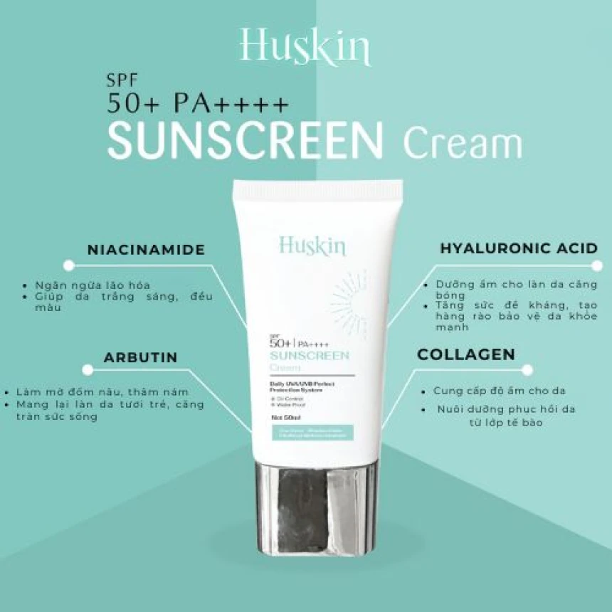 Kem chống nắng Huskin Sunscreen SPF50+, PA++++